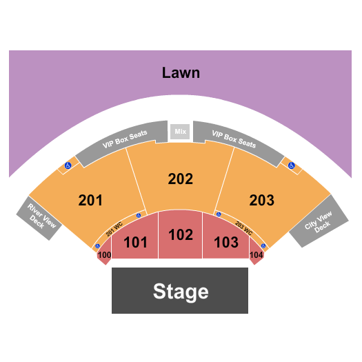 Allianz Amphitheater Allianz Amphitheater Seating Chart